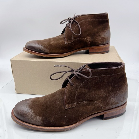 Magnanni Men's Mundo Chukka Boots Brown Suede US 9.5
